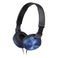 ÷ Headset sony mdr-zx310ap compactos microfono integrado cable 1.2m azul jack 3.5 control remoto