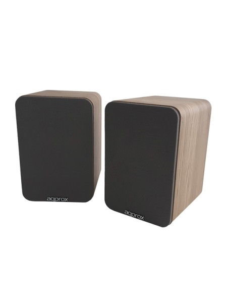 ÷ Altavoces 2.0 bluetooth autoamplificados approx appspk02wd 30w por canal bt5.0 rca optical coaxial u