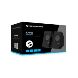 Altavoces 2.0 Bluetooth 5.0 Conceptronic Bjorn02b / 6W / Jack 3.5