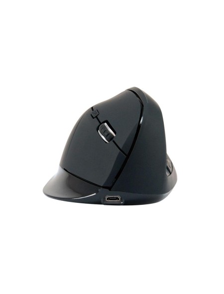 Raton óptico Bluetooth Ergonomico vertical Conceptronic Lorcan03B  / 6 botones / 1600dpi / bateria recargable / Negro
