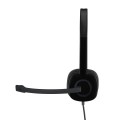 ÷ Headset logitech stereo h151 microfono control de volumen jack 3.5