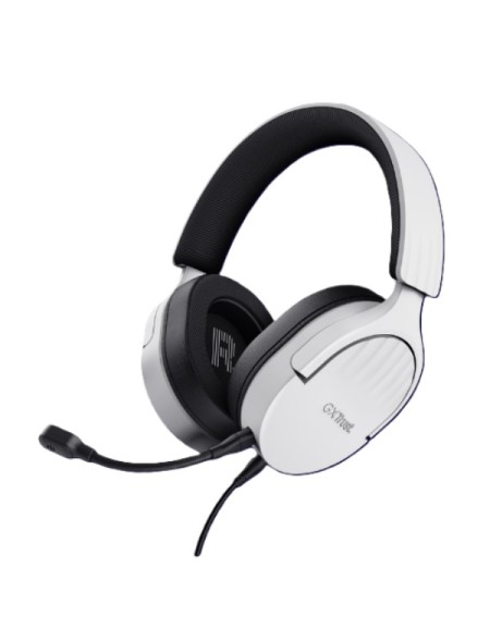 ÷ Headset trust gaming gxt 489 blanco fayzo 25210 microfono desmontable plegable cable trenzado 1,2m j