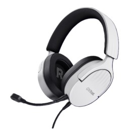 ÷ Headset trust gaming gxt 489 blanco fayzo 25210 microfono desmontable plegable cable trenzado 1,2m j