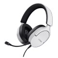 ÷ Headset trust gaming gxt 489 blanco fayzo 25210 microfono desmontable plegable cable trenzado 1,2m j