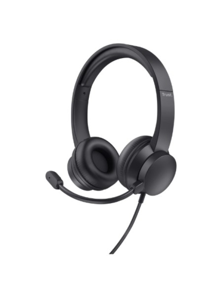 ÷ Headset trust hs-201 25373 usb microfono plegable diadema ajustable