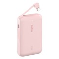 ÷ Powerbank belkin bpb021hqpk boost charge 10,000 mah charge con cable integrado usb-c 20w  rosa