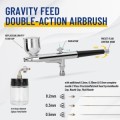 ÷ Kit pistola de aerografo fengda fe-134k con aguja boquilla de 0,2-0,3-0,5 y tubo