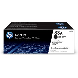 ÷ Pack 2 unidades tóner originales hp cf283ad negro 83a 3.000 páginas