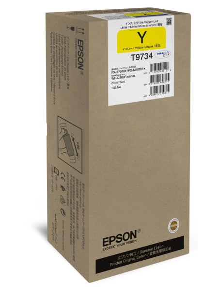 ÷ Tinta original epson t9734 xl amarillo c13t973400 22.000 páginas