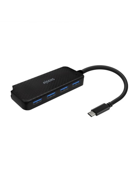 ÷ Aisens - hub usb 3.1 usb-c, usb-c/m-4xtipo a/h, negro, 15cm