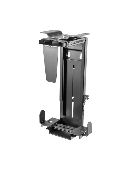 ÷ Aisens - soporte giratorio antirrobo y altura personalizable para cpu para montaje por debajo de escritorio o a la pared