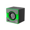 Mini altavoz Bluetooth Simbolo X NF4109 / 5W / 300 mAh / Negro-Verde / ONE+ / 2401092