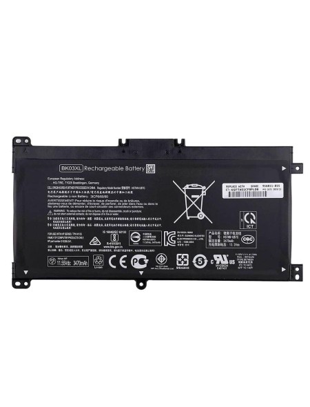 Batería compatible para portátil HP Pavilion X360 14-BA BK03XL 11.55V 3400mah
