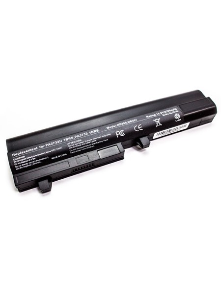 Batería compatible para portátil TOSHIBA Satellite Mini nb200 / nb205  negra