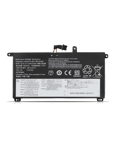 Batería compatible para portátil LENOVO 01AV493 15.2V 2000mAh