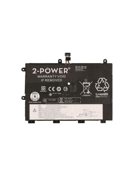 Batería compatible para portátil LENOVO ThinkPad Yoga 11e 7.4v / 4600mah / 34Wh