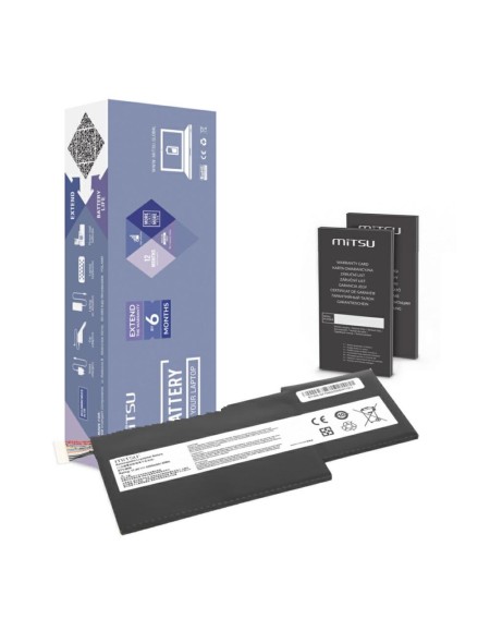Batería compatible para portátil MSI BTY-M6K 11.4V 4300mAh Mitsu