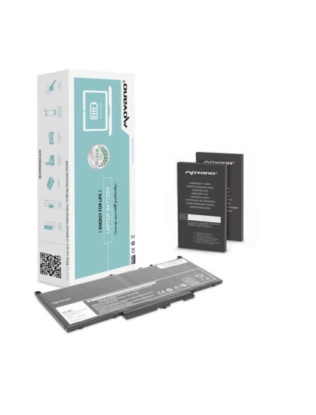 Batería compatible para portátil DELL Latitude E7270 7.6V 7200mAh Movano