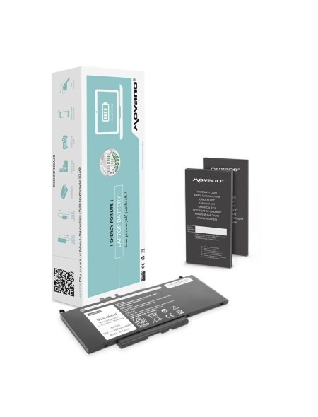 Batería compatible para portátil DELL Latitude E5470 7.6V 6000 mAh Movano