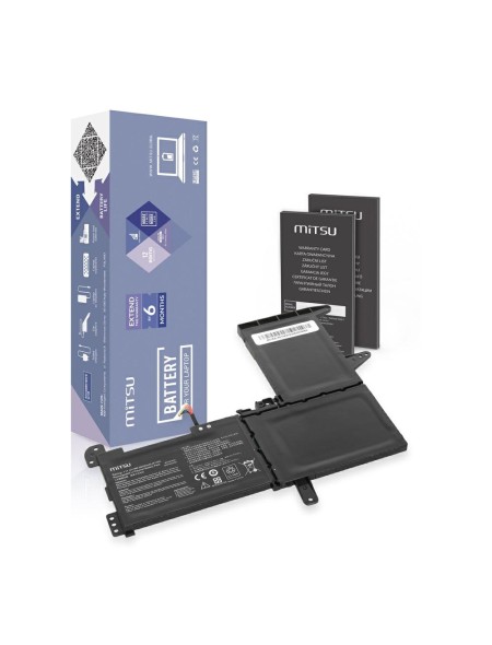 Batería compatible para portátil ASUS B31N1637 11.4V 3600mAh Mitsu