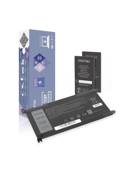 Batería compatible para portátil DELL Inspiron 13 5368 11.4V 3400mAh Mitsu