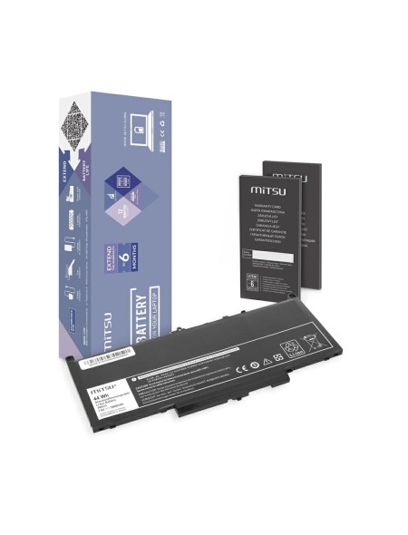 Batería compatible para portátil DELL Latitude E7270 7.6V 5800mAh Mitsu