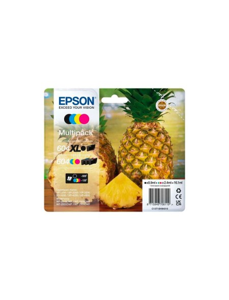 Tinta Original epson 604 Multipack 604 XL Negro + 604 Cian / Magenta / Amarillo