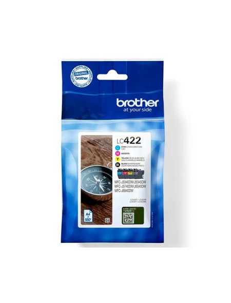 Tinta Original Brother Multipack LC422  (Bk/c/m/y)