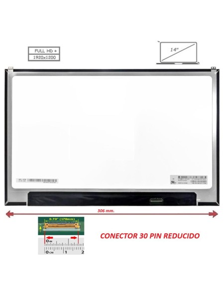 Pantalla compatible para portátil LED 14