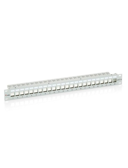 Patch panel vacio cat.6  apantallado 24 puertos keystone 1u / Equip / 767124