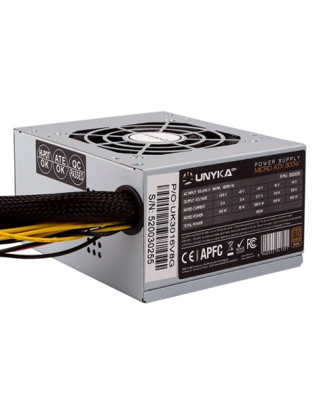 ÷ Fuente de alimentacion sfx unykach 300w 52003 80+ bronze apfc activo ventilador 80mm silencioso oem