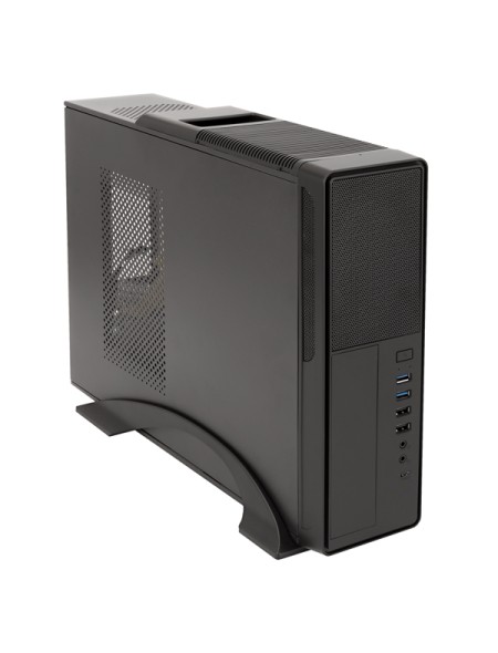 ÷ Caja microatx slim unyka matx 2010se frontal micro perforado conector usb type c con fuente sfx 450w