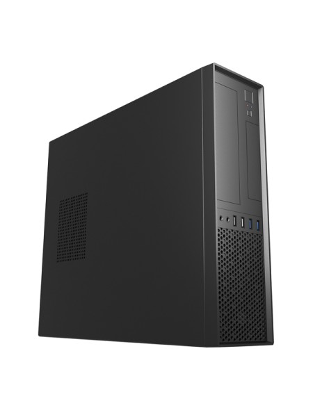 ÷ Caja microatx slim unyka slim uk 3001 black posicion horizontal o vertical admite fuente tfx sin fue