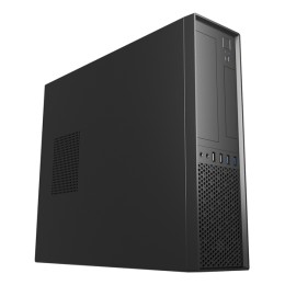 ÷ Caja microatx slim unyka slim uk 3001 black posicion horizontal o vertical admite fuente tfx sin fue