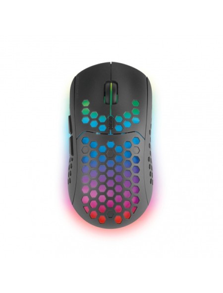 ÷ Mouse mars gaming wireless rgb mmw3 black usb 2.4g bateria recargable 3200dpi ultraligero hive ilumi