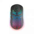 ÷ Mouse mars gaming wireless rgb mmw3 black usb 2.4g bateria recargable 3200dpi ultraligero hive ilumi