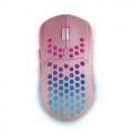 ÷ Mouse mars gaming wireless rgb mmw3 pink usb 2.4g bateria recargable 3200dpi ultraligero hive ilumin