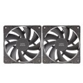 ÷ Kit 2xventilador interno mars gaming mf-prox2 black ultra silenciosos fdb bearing antivibraci?n