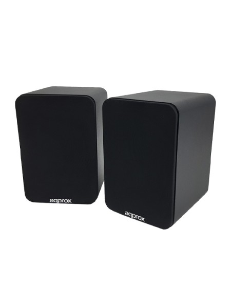 ÷ Altavoces 2.0 bluetooth autoamplificados approx appspk02bk 30w por canal bt5.0 rca optical coaxial u