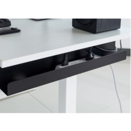 ÷ Organizador de gestion de cables equip 650863 color negro oculta cables y regletas de alimentacion