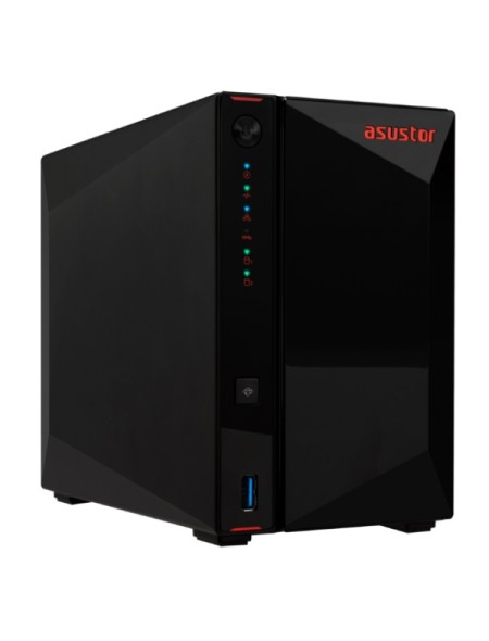 ÷ Servidor nas asustor nimbustor 2 gen2 as5402t 2 bahias 4xm.2 nvme celeron n5105 2.0ghz 4gb hdmi rj45