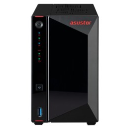 ÷ Servidor nas asustor nimbustor 2 gen2 as5402t 2 bahias 4xm.2 nvme celeron n5105 2.0ghz 4gb hdmi rj45