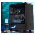 ÷ Caja atx semitorre gaming mars gaming mcq3 negra lateral cristal templado doble rejilla magnetica do