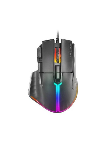 ÷ Mouse mars gaming mm-xt black 9b 12800dpi rgb cable feather paracord