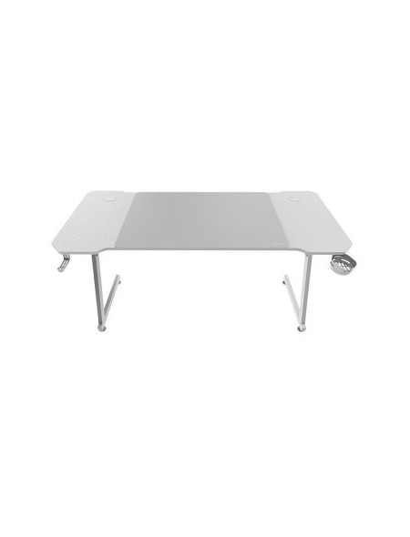 ÷ Mesa mars gaming mgd x140 chasis de acero tablero blanco 140x60 dise?o fibra carbono alf. xxl