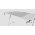 ÷ Mesa mars gaming mgd x140 chasis de acero tablero blanco 140x60 dise?o fibra carbono alf. xxl