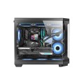 ÷ Caja microatx gaming mars gaming mc3tcorem triple cristal templado gpu 415mm 2x3.5 3x2.5 negro