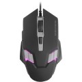 ÷ Mouse mars gaming mm024 rgb flow 4000 dpi ajustable 6 botones mecanicos huano color negro