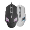 ÷ Mouse mars gaming mm024 rgb flow 4000 dpi ajustable 6 botones mecanicos huano color negro