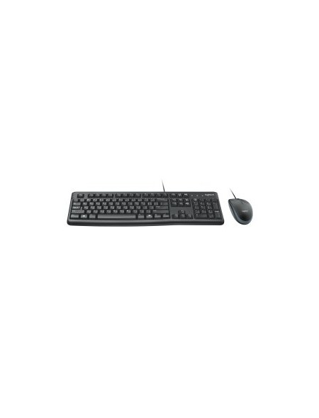 ÷ (km0) teclado y mouse logitech mk120 con cable usb p/n:920-002550 cash30